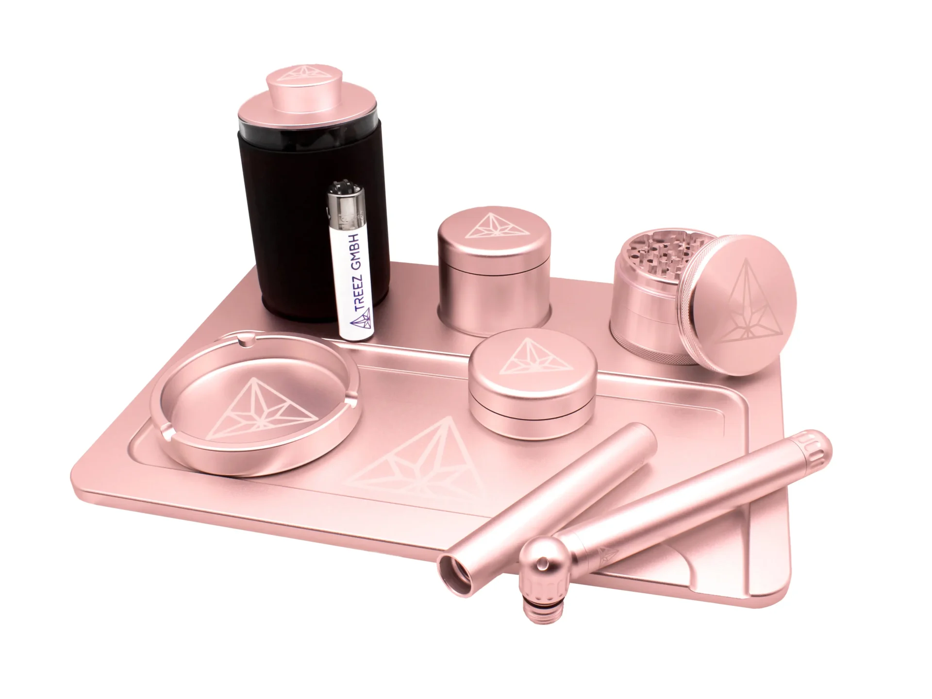Treez Club Premium 420 Smoke Set 12-in-1 – Pink