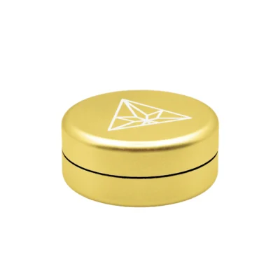Treez Club kleine Stash Box – Geruchsdicht, Wasserdicht, und UV-geschützt für Kräuter. Gold