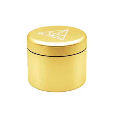 Treez Club large stash box - Odor-proof, waterproof, and UV-protected for herbs. Gold