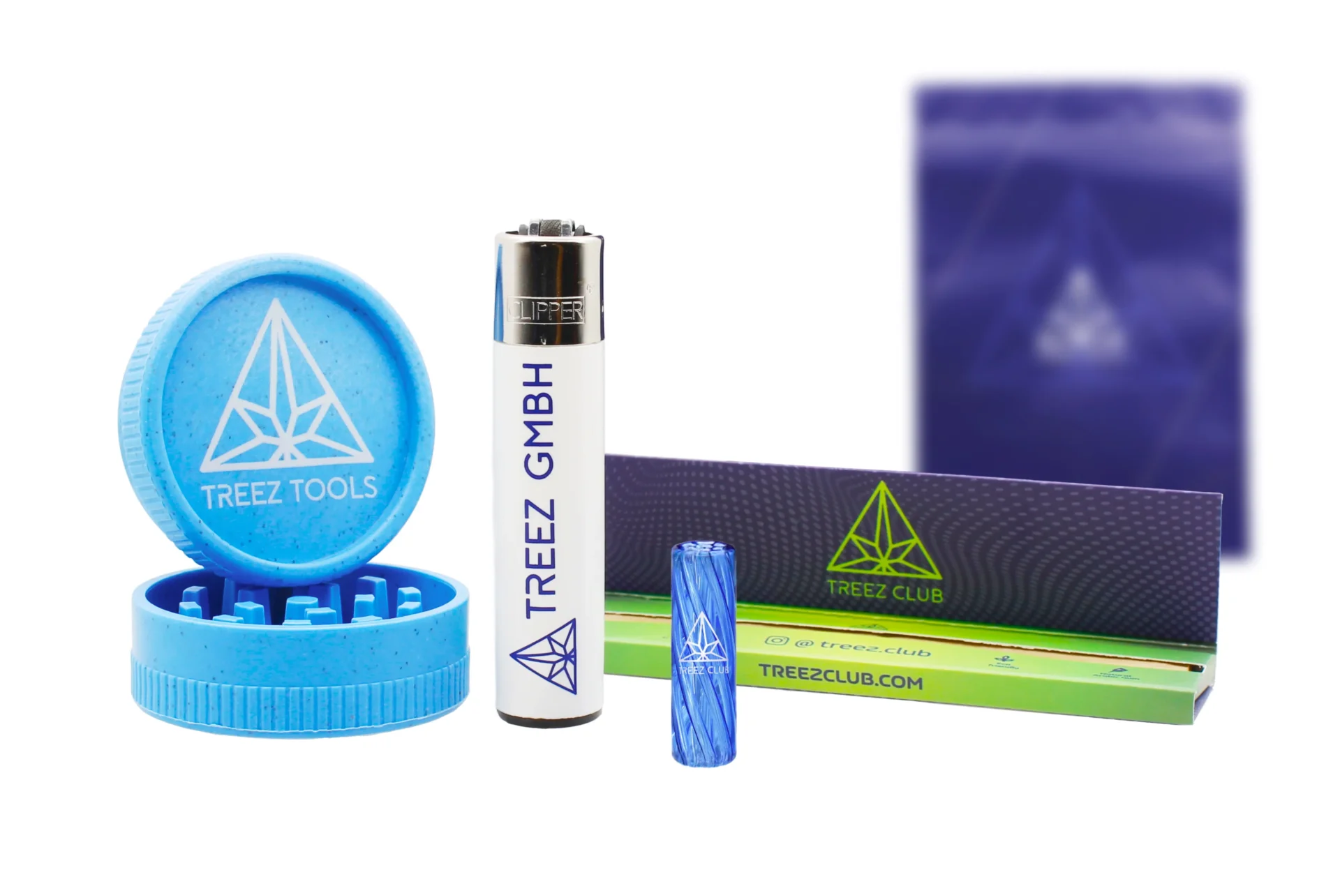 420 Smoke Set 5-in-1 mit Glass Tip, Papers, Grinder, Feuerzeug und ziplock – Komplettes Raucherzubehör für ein erstklassiges Erlebnis