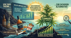 Gezeitenwende: Warum Cannabis heute als sicherer gilt als Alkohol und Tabak