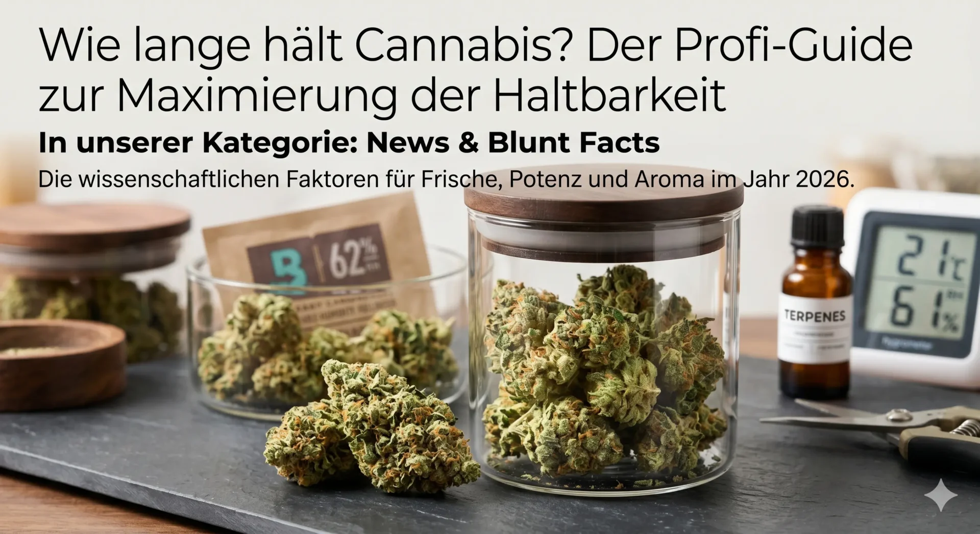 Cannabis Haltbarkeit – Qualität bewahren.