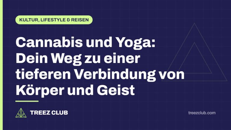 Titelbild: Cannabis und Yoga: Dein Weg zu einer tieferen Verbindung von Körper und Geist