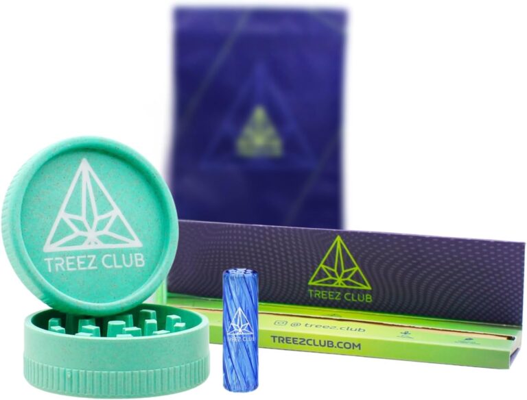 Pocket Kit mit Grinder, Glasfilter, Papers und Zip-Tasche